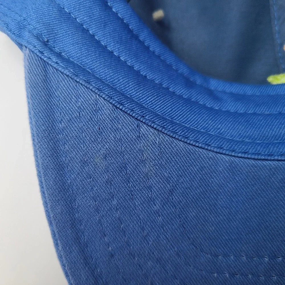 Harding Lane Hat Strapback Blue Green Mermaid Needlepoint Logo Golf Casual Men